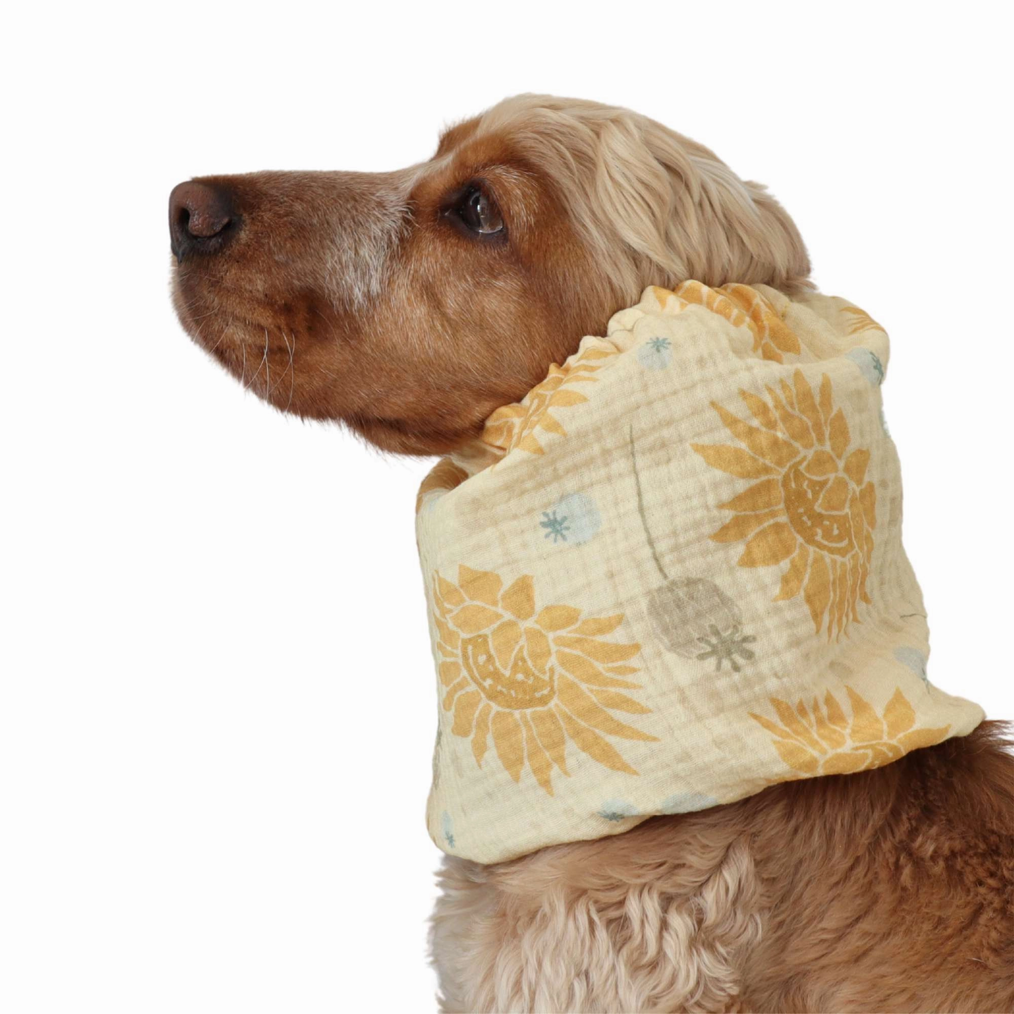 Cotton (Muslin) Dog Snood | Summer vibes