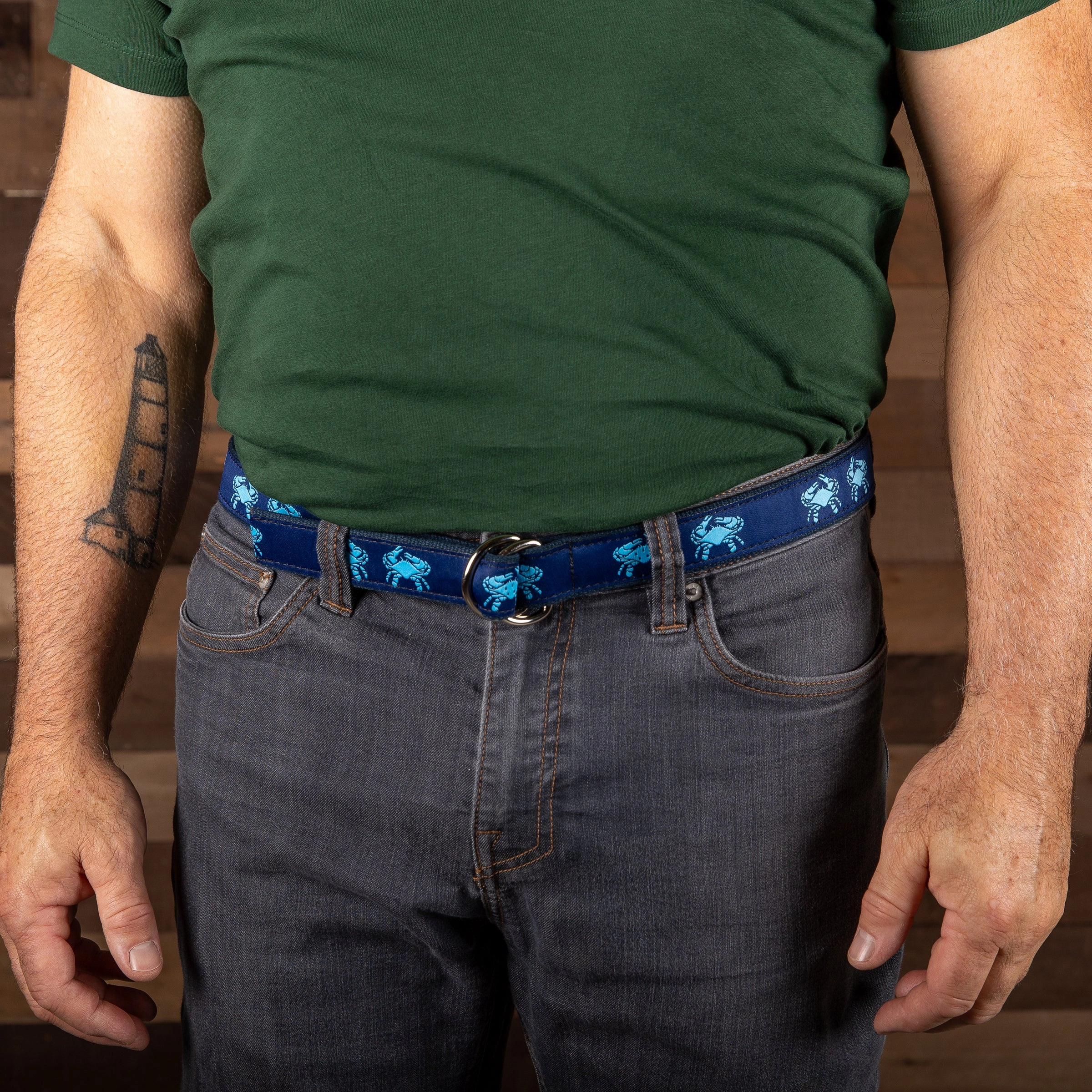 Crab Ribbon D-Ring Belt