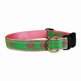 Crab Ribbon Dog Collar
