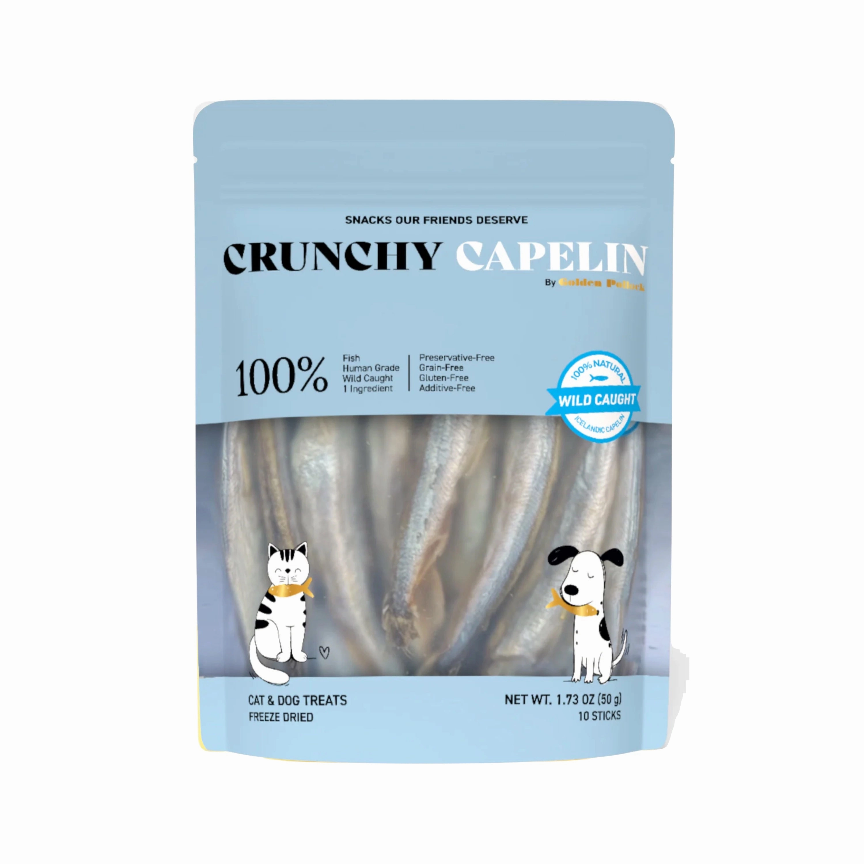 Crunchy Capelin Single Ingredient & 100% Natural Treat