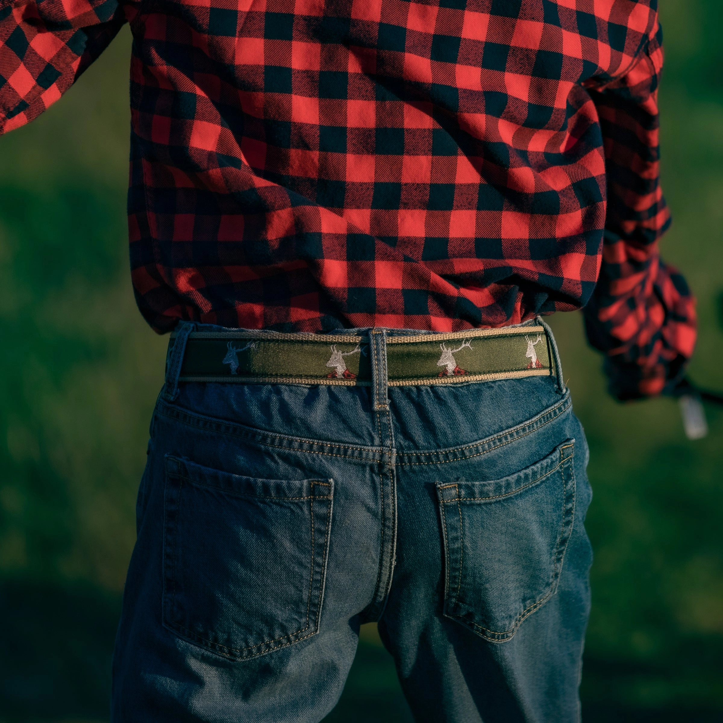 Dapper Stag Ribbon D-Ring Belt
