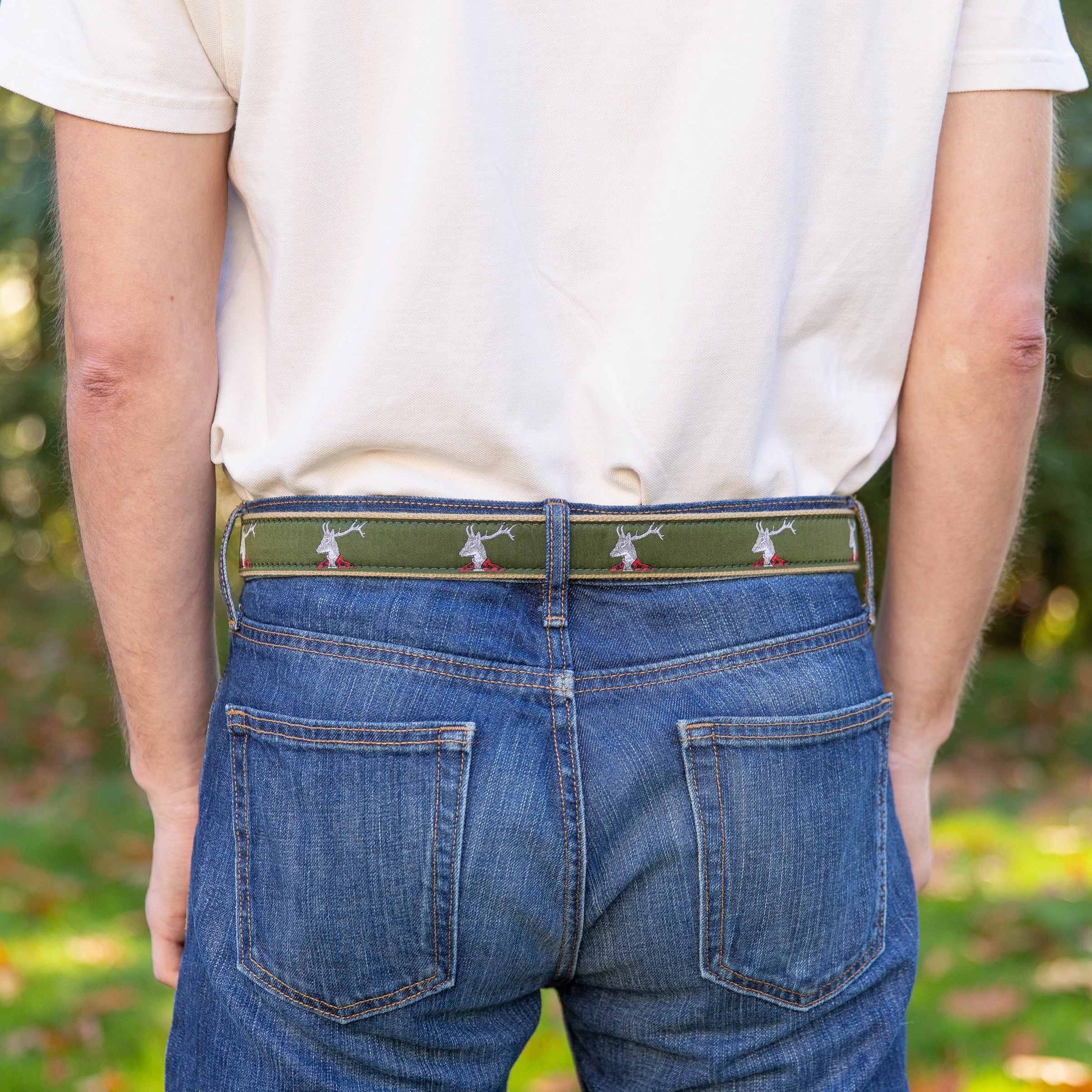 Dapper Stag Ribbon D-Ring Belt