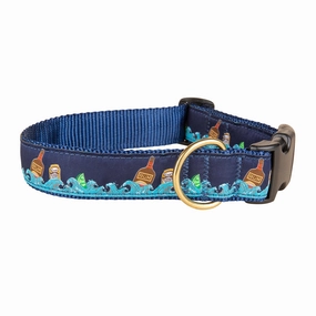 Dark n Stormy Ribbon Dog Collar