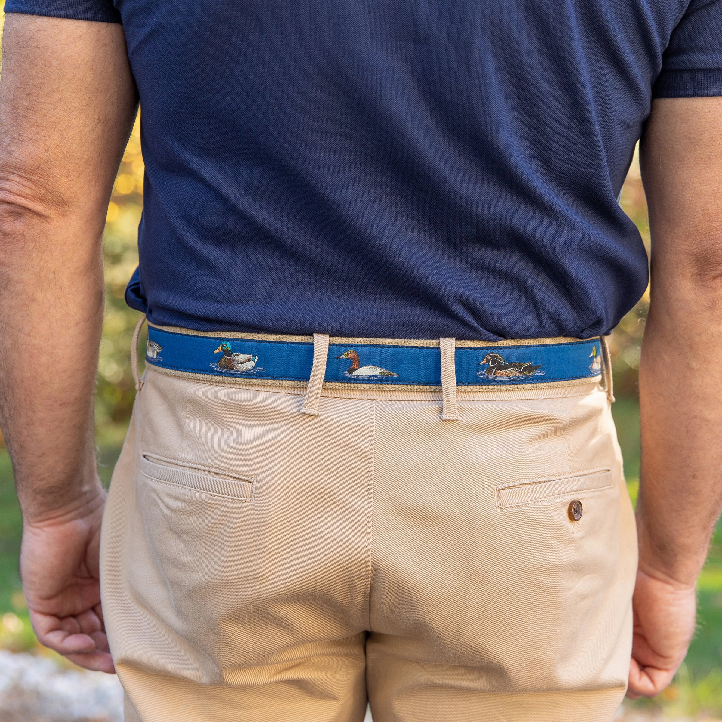 Ducks Ribbon D-Ring Belt