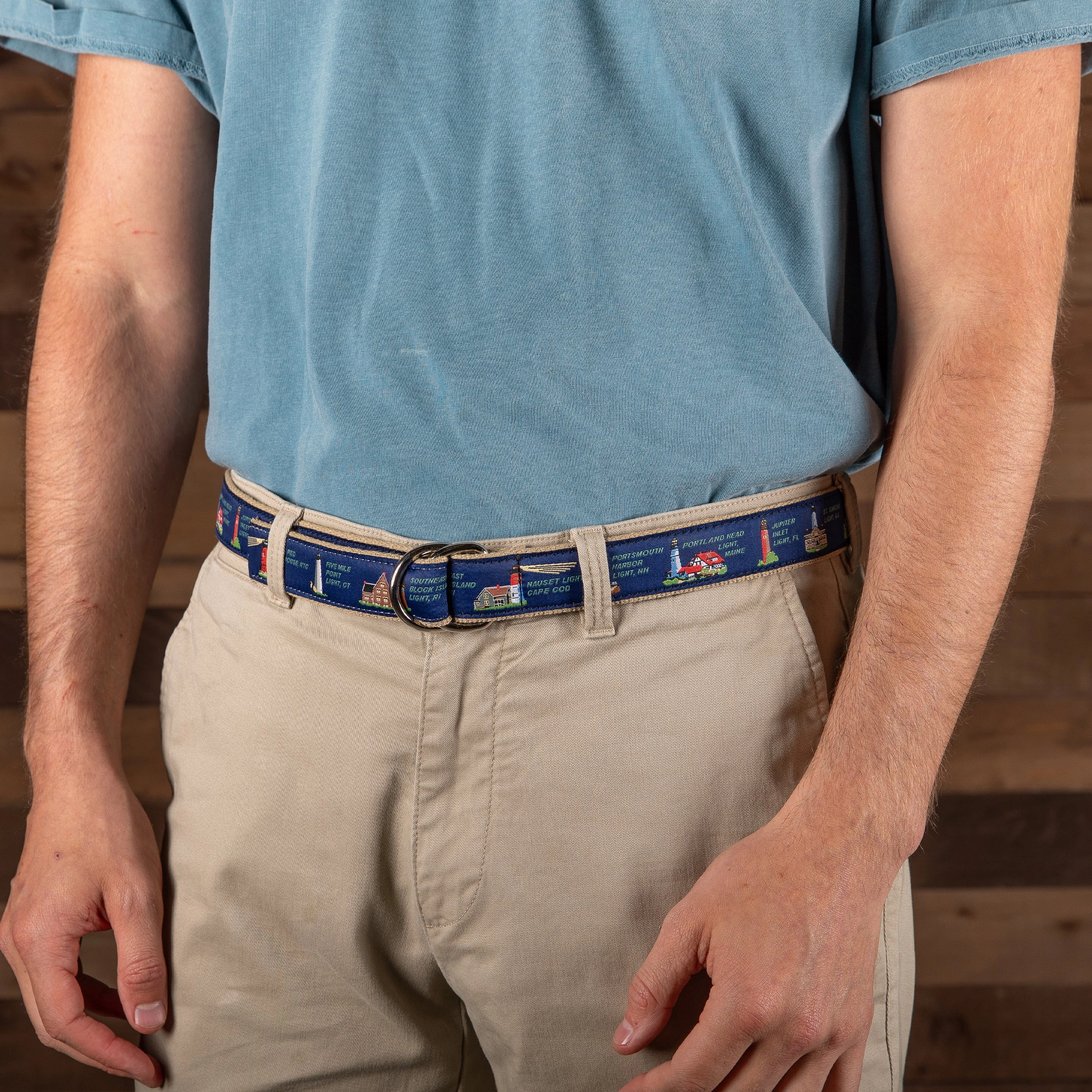 East Coast Lights Ribbon D-Ring Belt