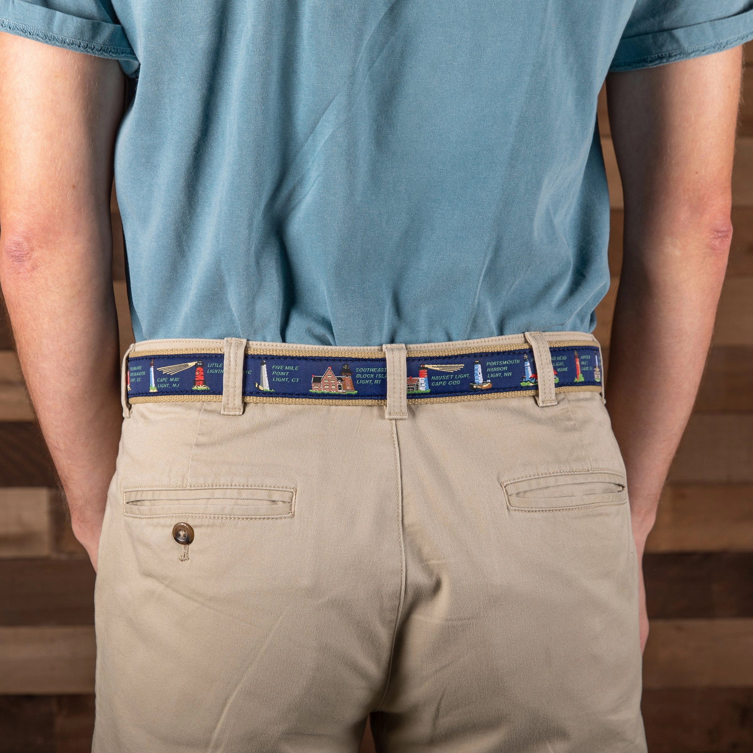 East Coast Lights Ribbon D-Ring Belt
