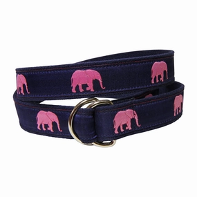 Elephant Ribbon D-Ring Belt