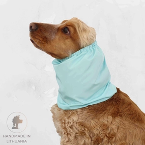Feeding Dog Snood | Lightweight |  Aqua Blue