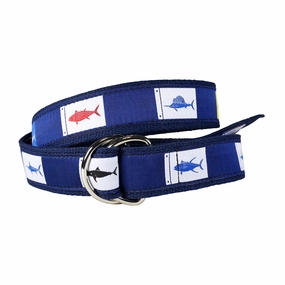 Fish Flags Ribbon D-Ring Belt