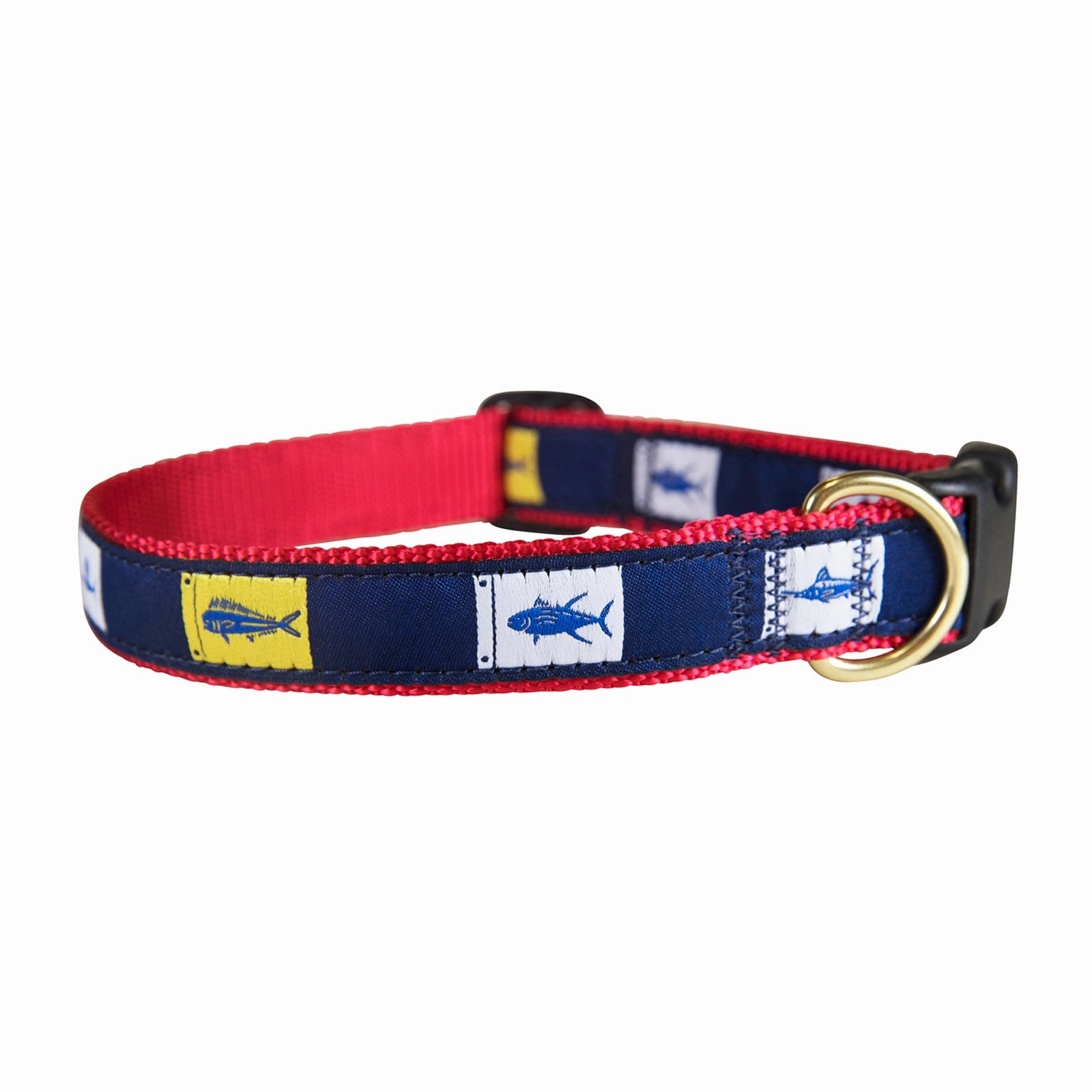 Fish Flags Ribbon Dog Collar