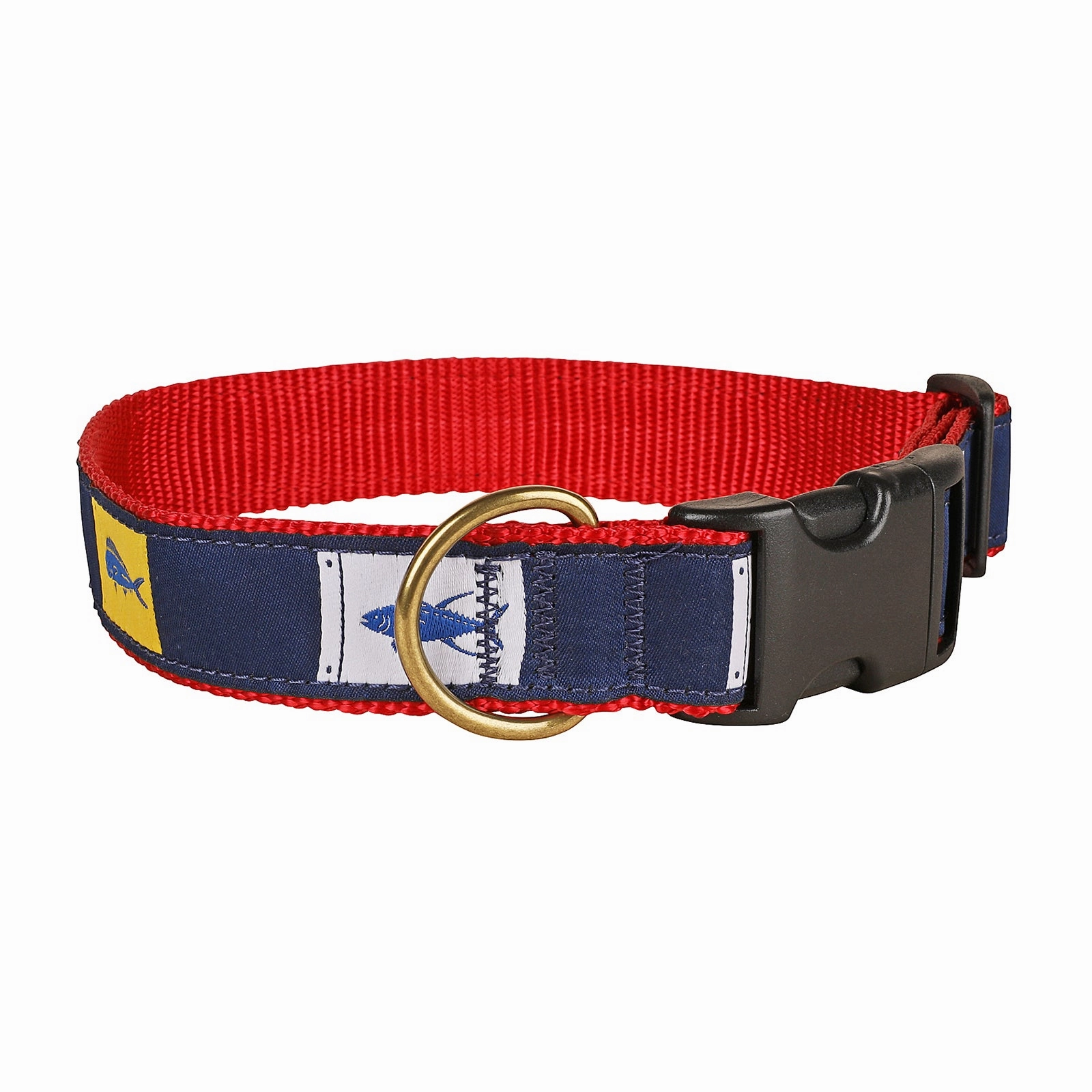 Fish Flags Ribbon Dog Collar