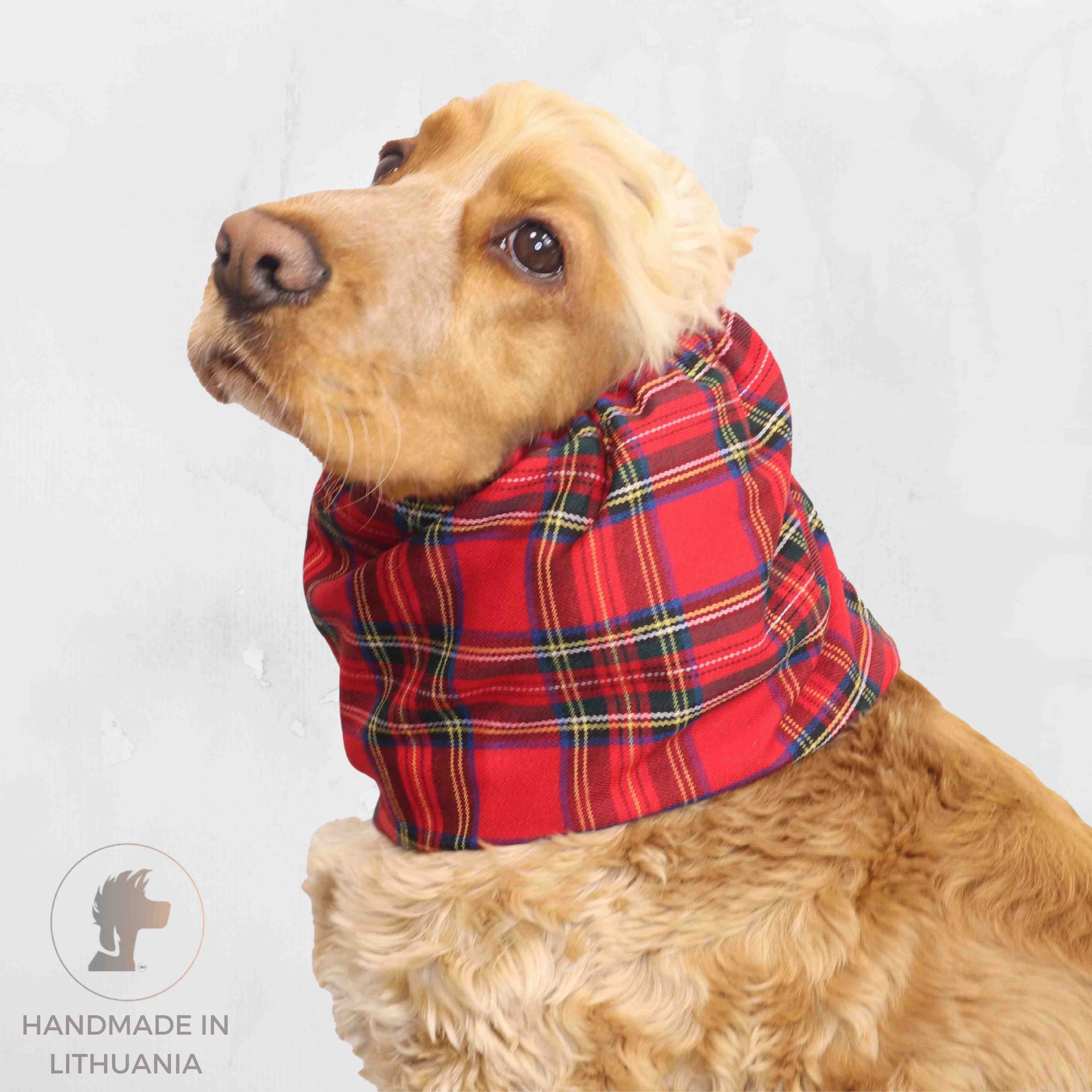 Flannel Red Dog Snood | Classic Tartan