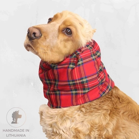 Flannel Red Dog Snood | Classic Tartan