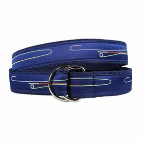 Fly Rod Ribbon D-Ring Belt