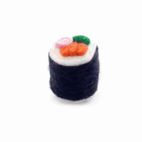 Foggy Dog Catnip Infused Wool Sushi Roll Toy