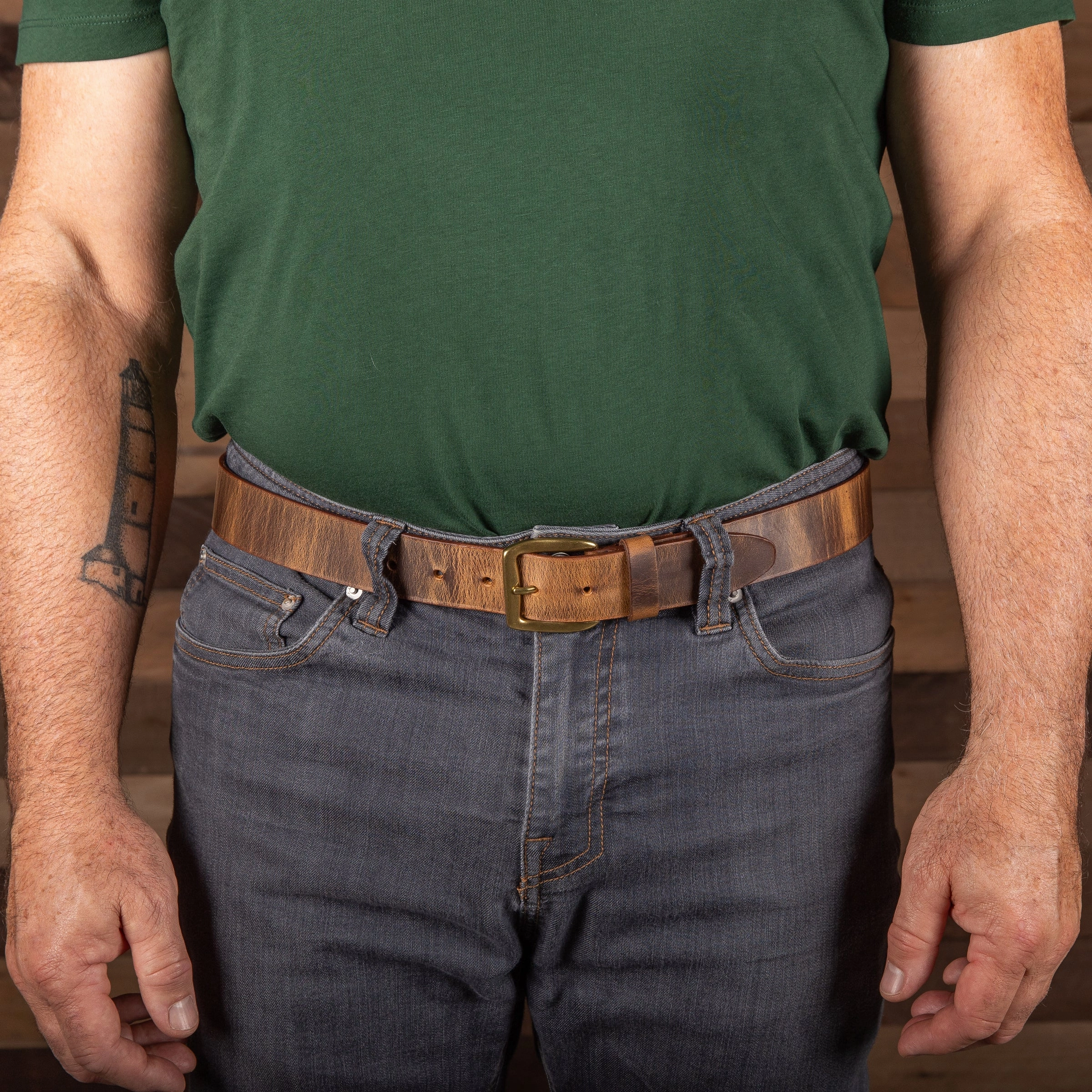 Folklore Distressed Leather Belt
