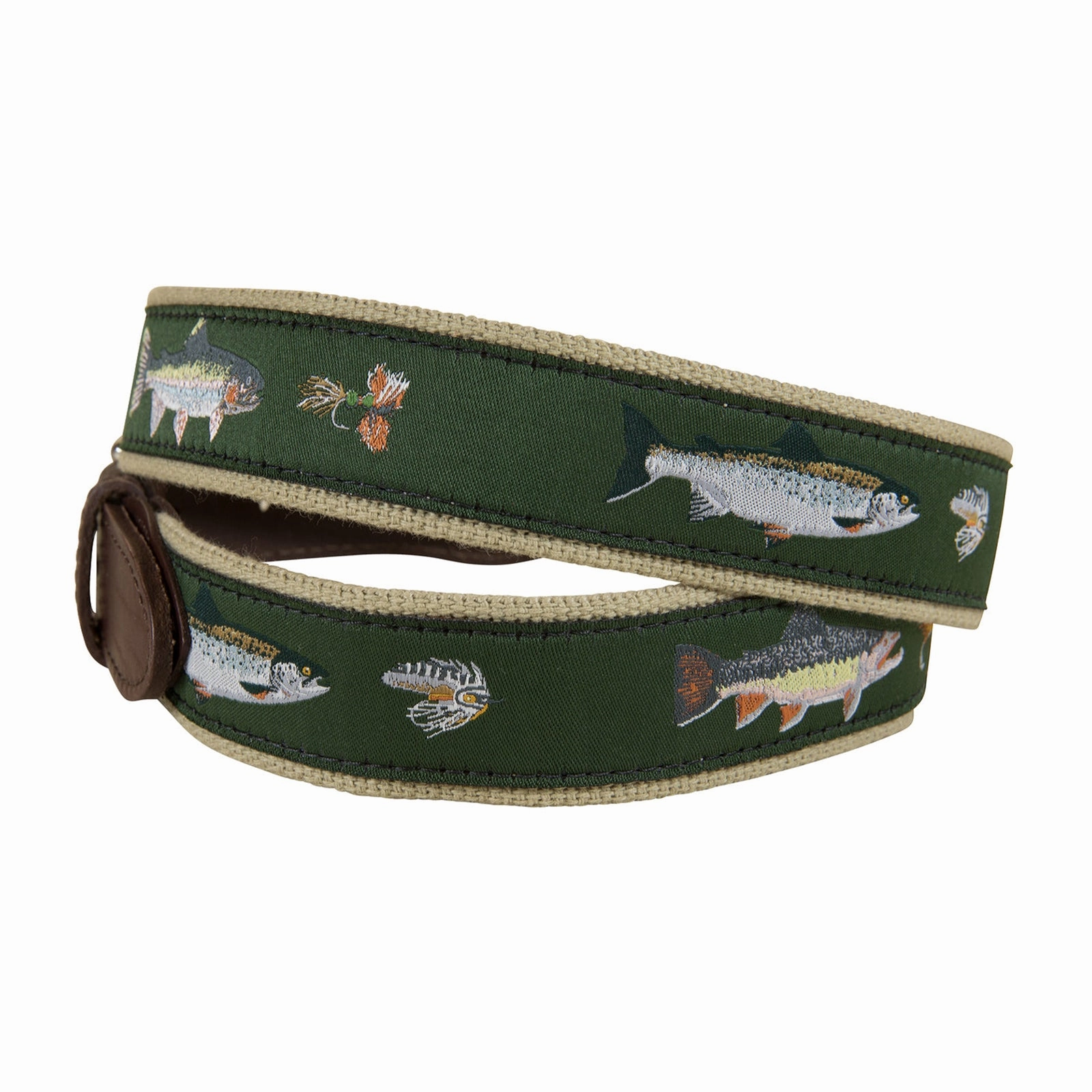 Freshwater Fish & Flies Ribbon Club Belt