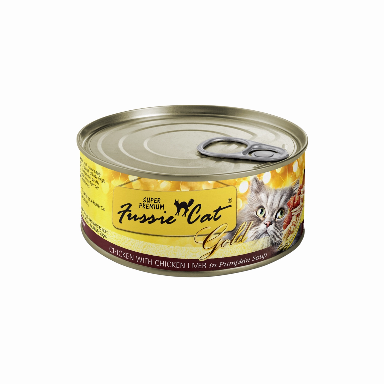 Fussie Cat Gold Chicken & Chicken Liver in Pumpkin Soup 2.8oz