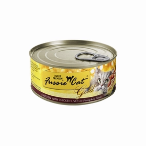 Fussie Cat Gold Chicken & Chicken Liver in Pumpkin Soup 2.8oz