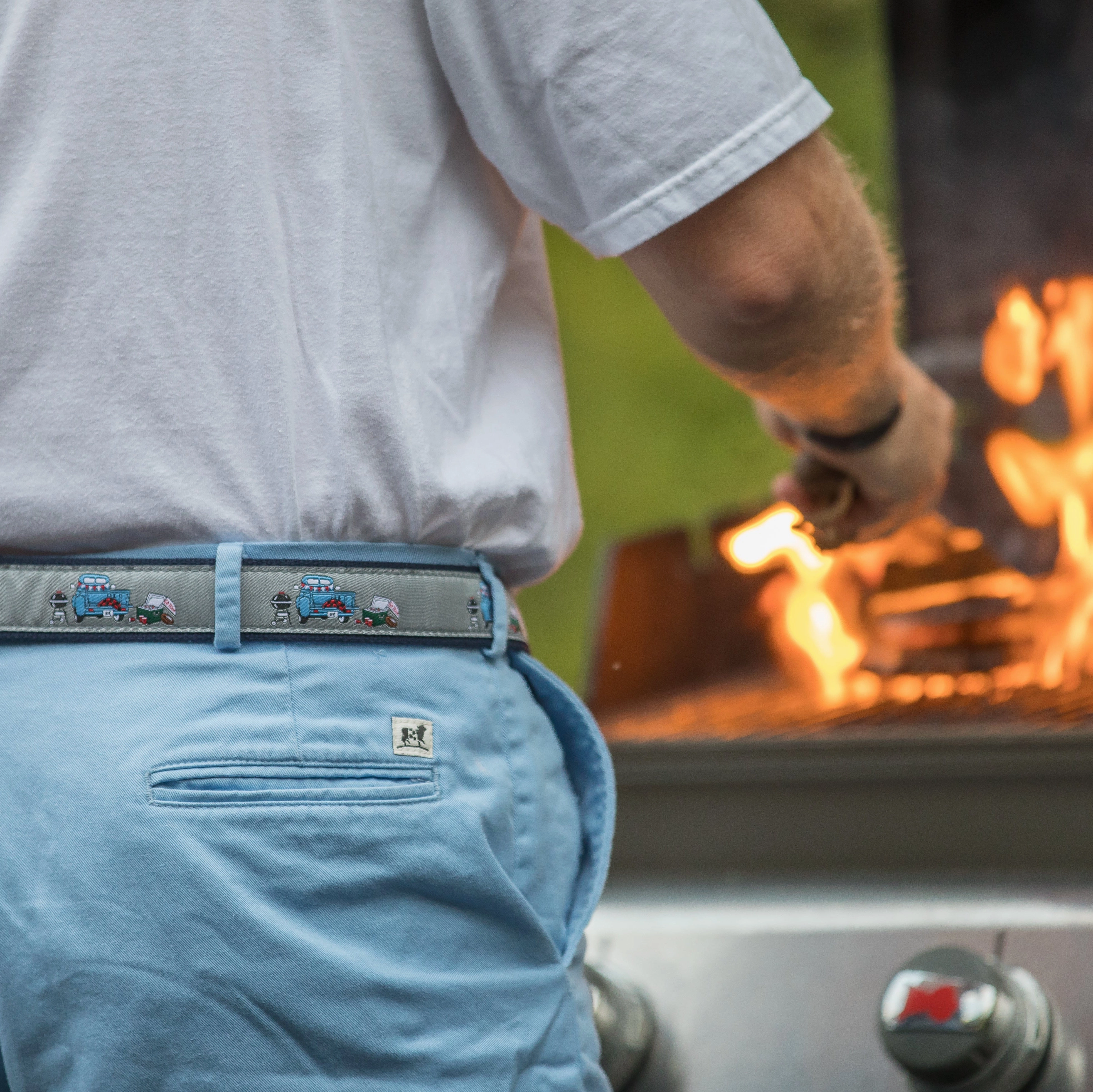 Game Day Ribbon D-Ring Belt