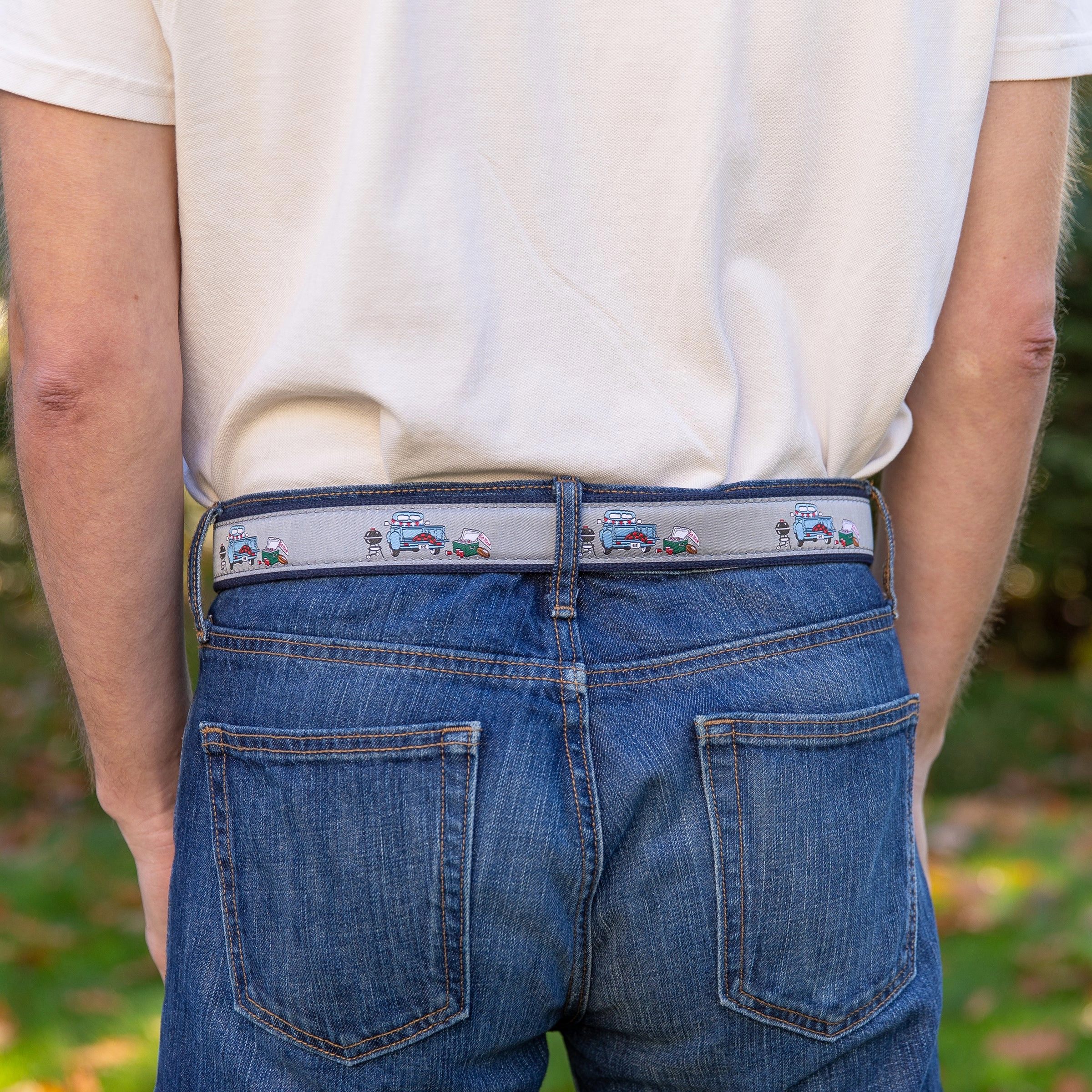 Game Day Ribbon D-Ring Belt