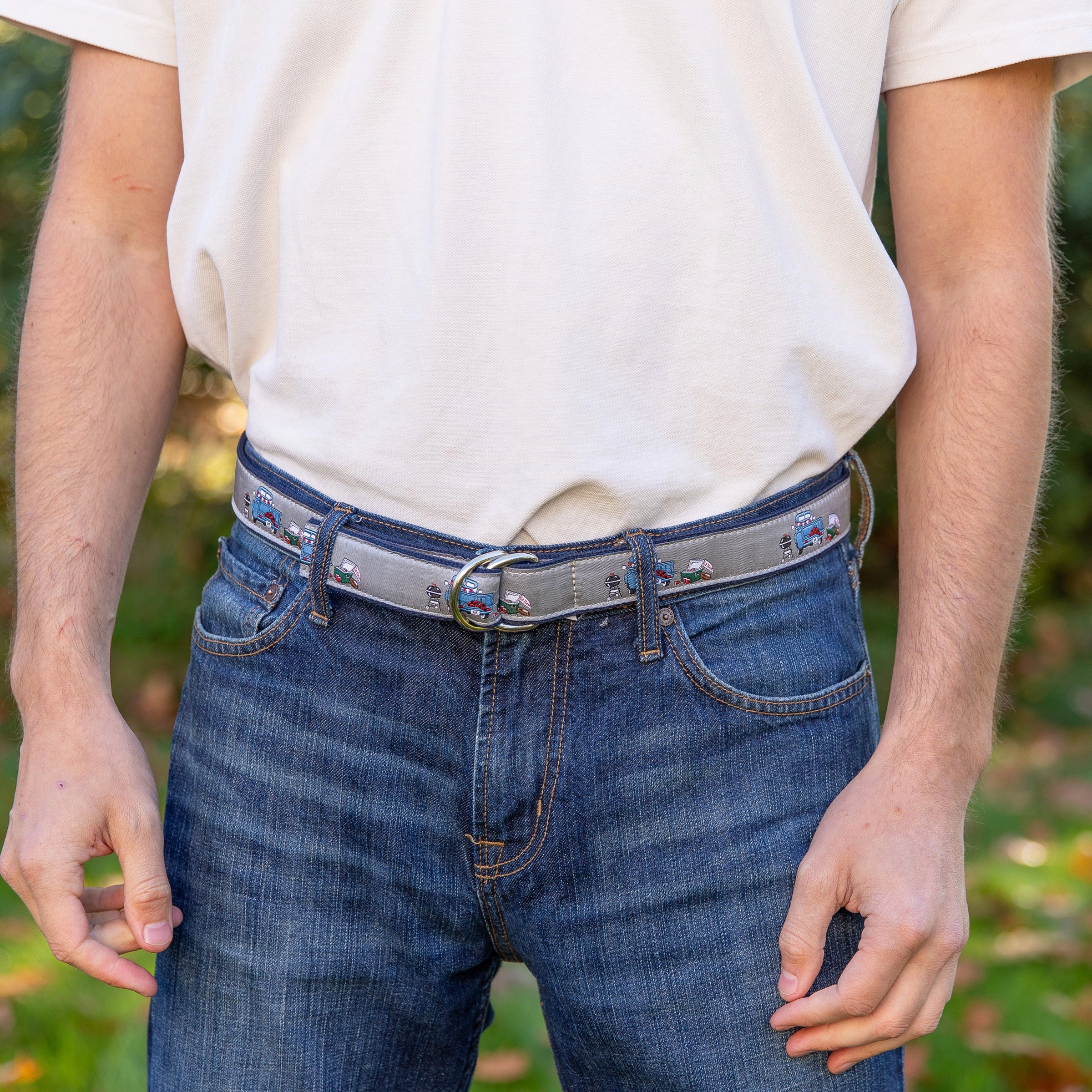 Game Day Ribbon D-Ring Belt
