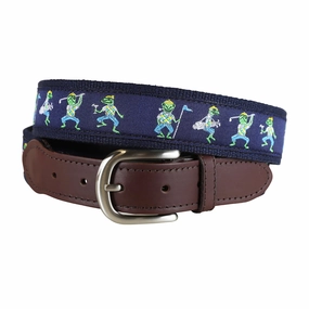 Golf Frogs Ribbon Club Belt
