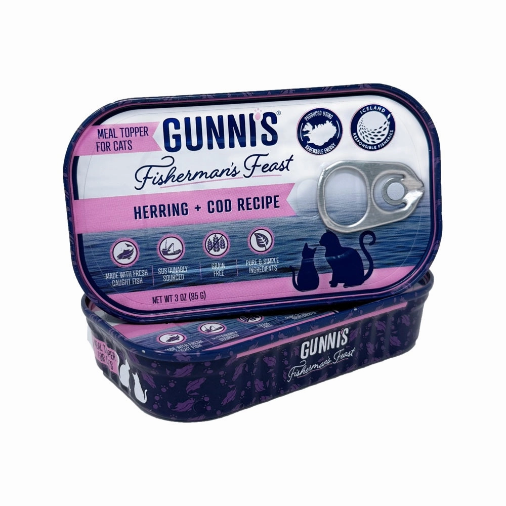 Gunni's Fisherman's Feast Herring & Cod Recipe Food Topper 3oz