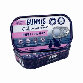 Gunni's Fisherman's Feast Herring & Cod Recipe Food Topper 3oz