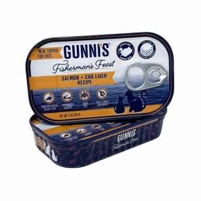 Gunni's Fisherman's Feast Salmon & Cod Liver Recipe Food Topper 3oz