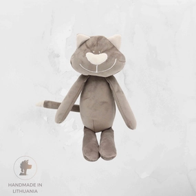 Handmade Dog Toy "Cat Albert" | With Internal Squeaker