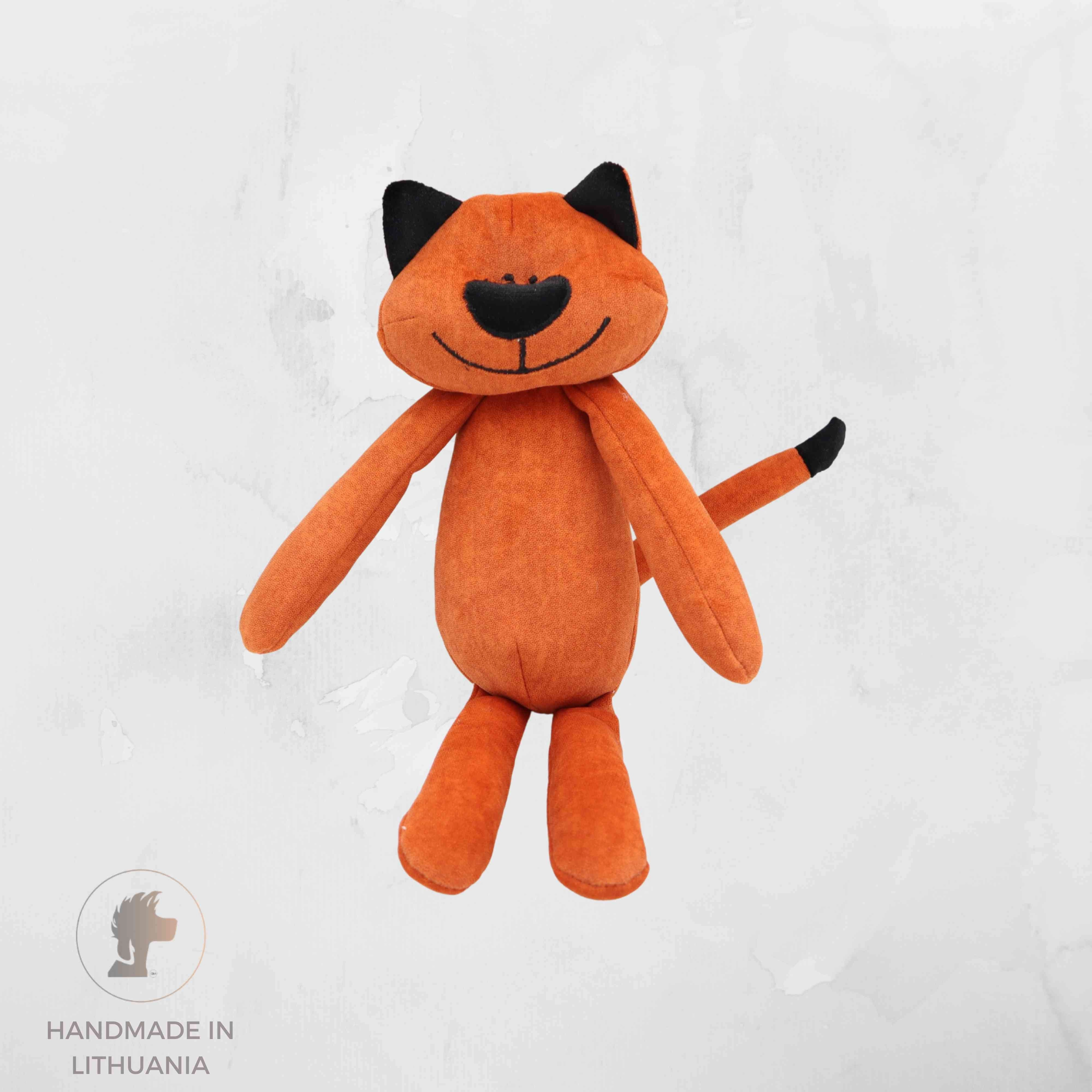 Handmade Dog Toy "Cat Albert" | With Internal Squeaker