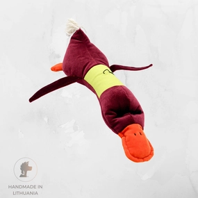 Handmade Dog Toy "Duck" | With Internal Squeaker | Length: 35 cm (14")