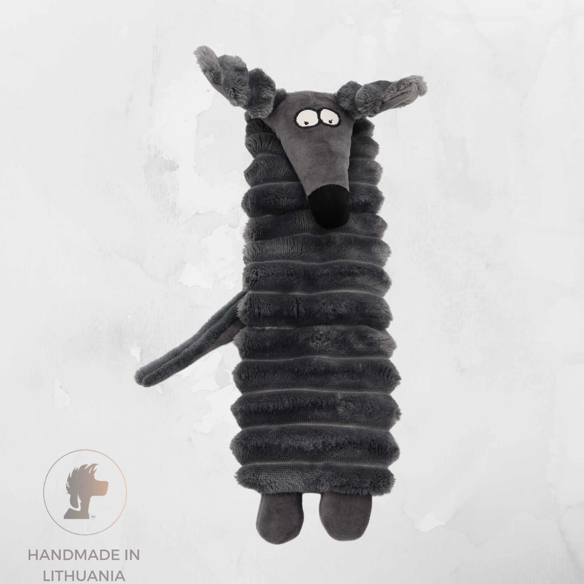 Handmade Dog Toy "Mouse" | With Internal Squeaker | Length: 40 cm (15")