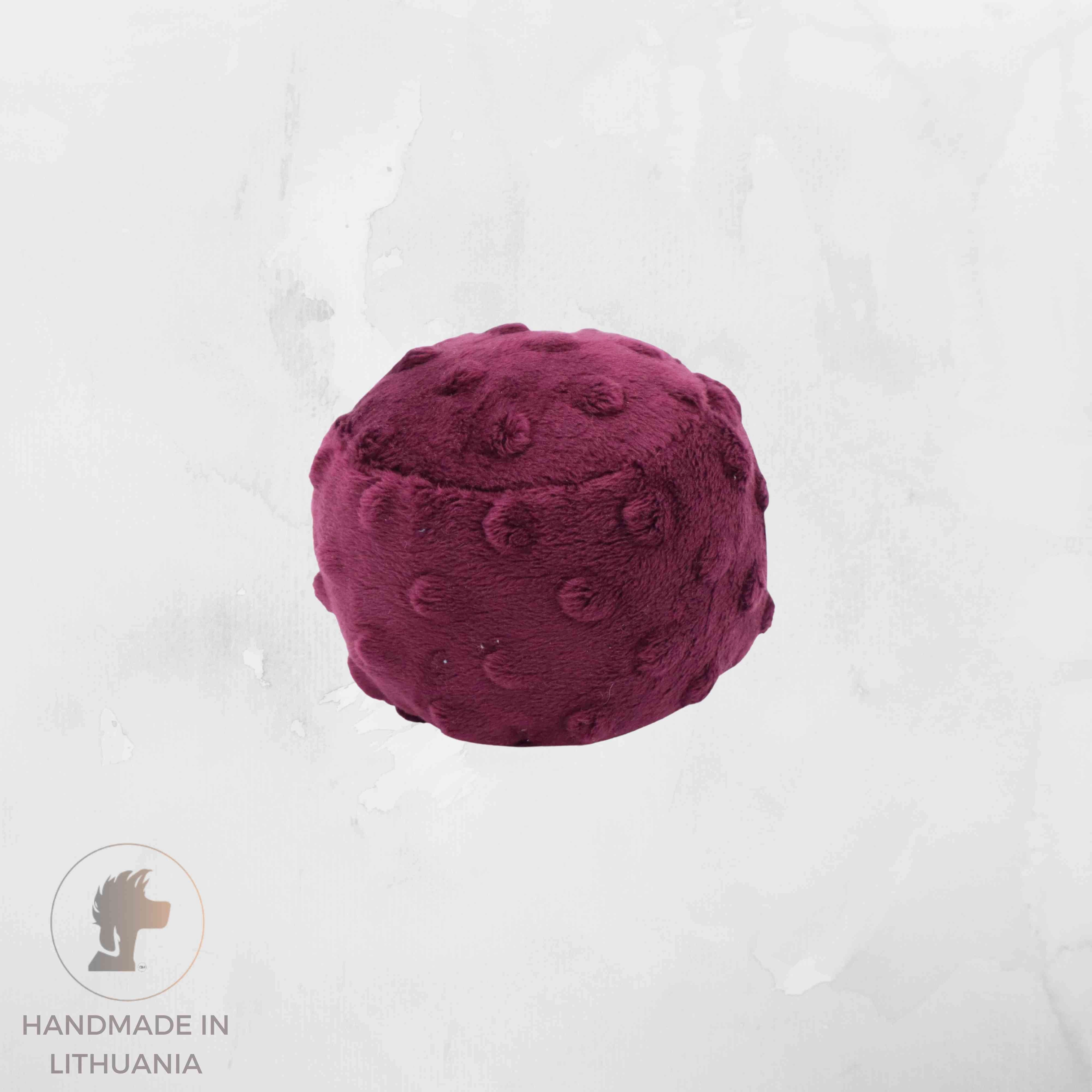 Handmade Plush Dog Ball | With Squeaker And Rattle