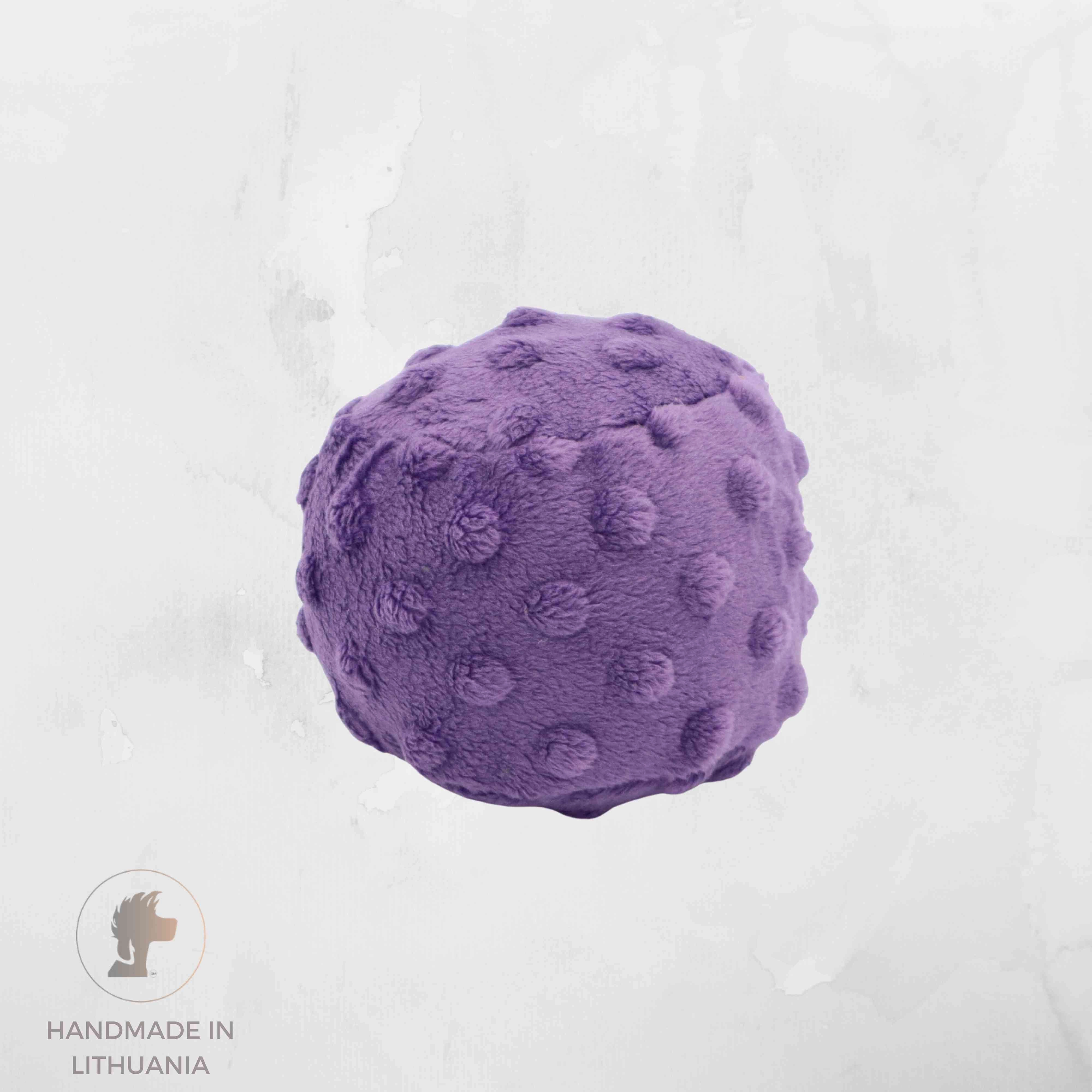 Handmade Plush Dog Ball | With Squeaker And Rattle
