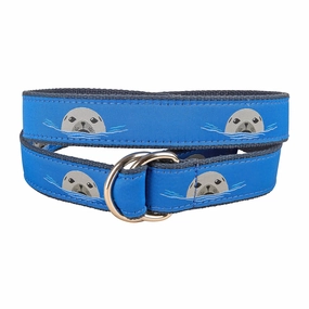 Harbor Seal Ribbon D-Ring Belt