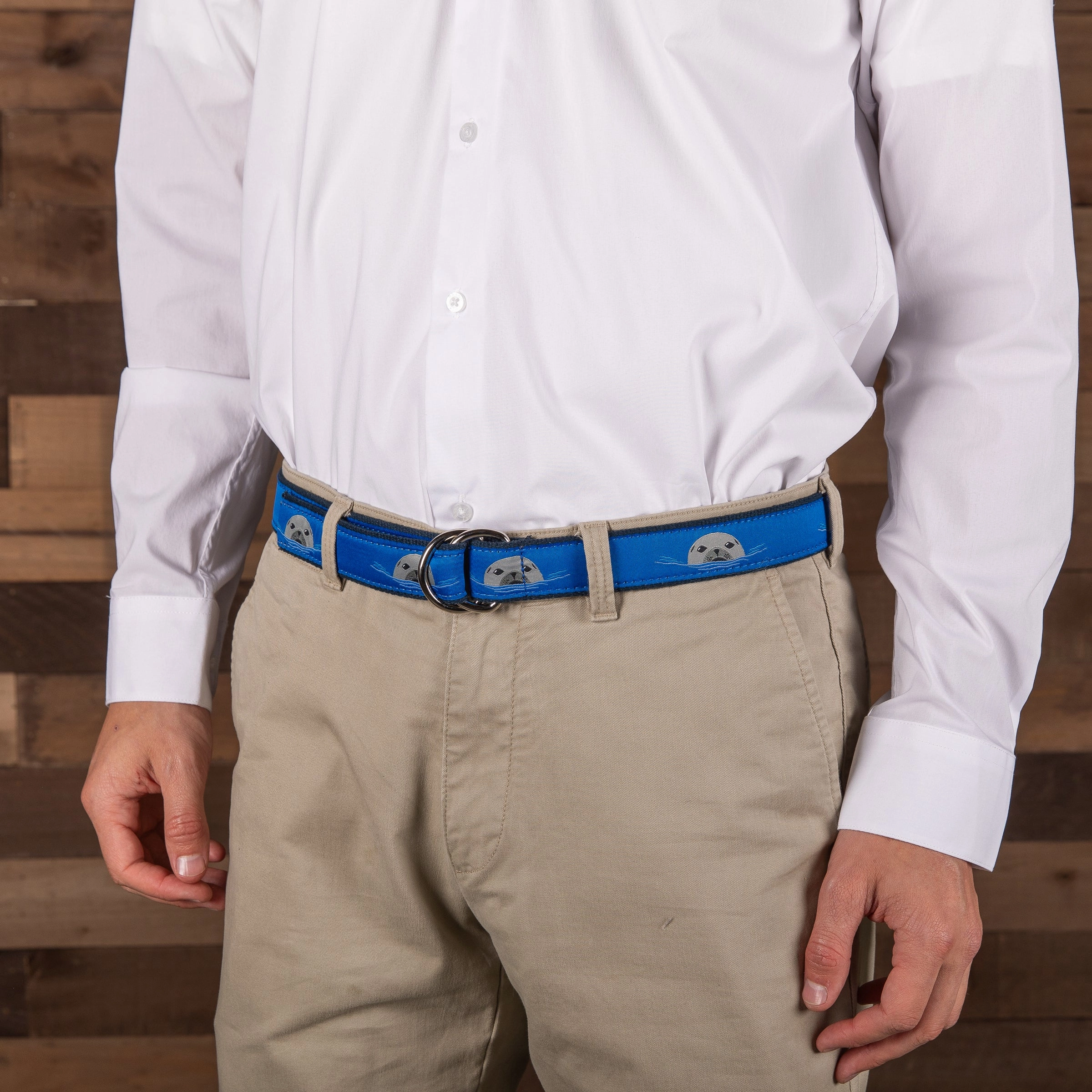 Harbor Seal Ribbon D-Ring Belt