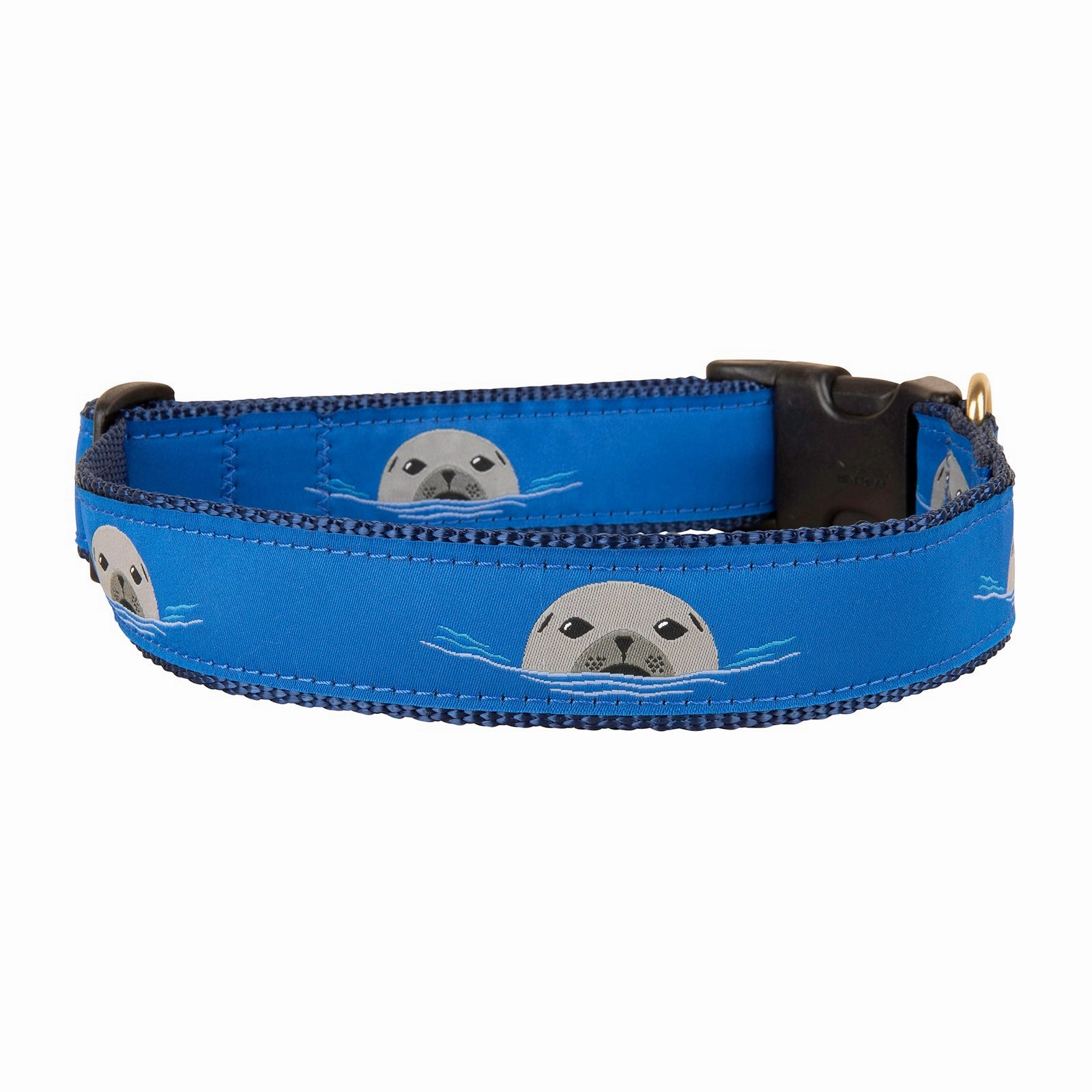 Harbor Seal Ribbon Dog Collar