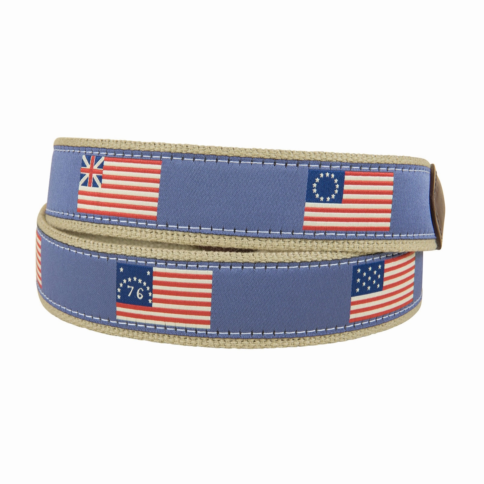 Historical American Flags Ribbon Club Belt