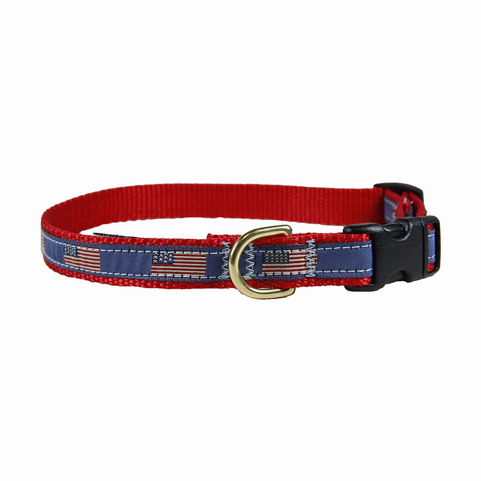 Historical American Flags Ribbon Dog Collar