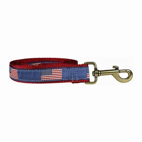 Historical American Flags Ribbon Dog Leash