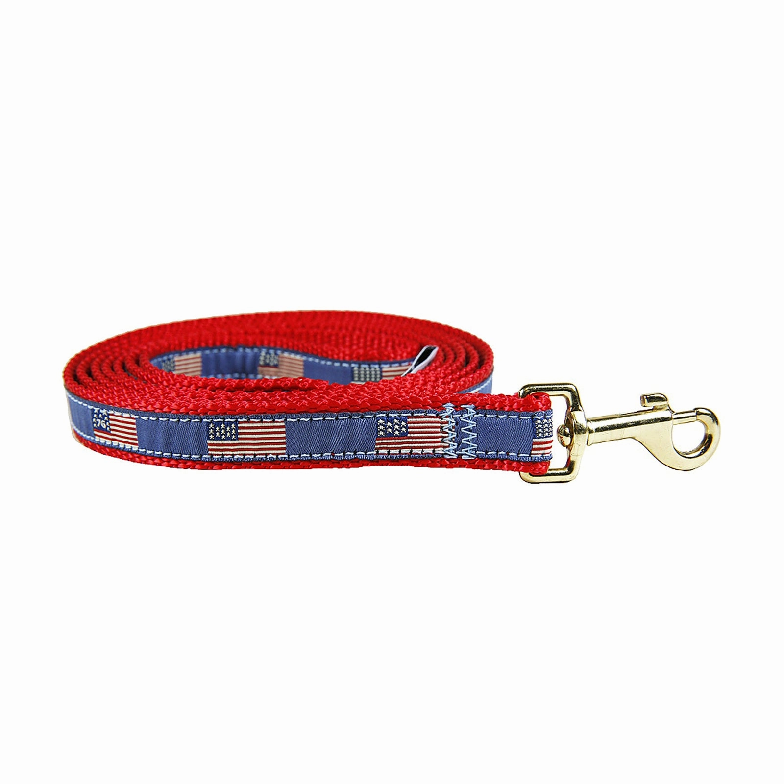 Historical American Flags Ribbon Dog Leash