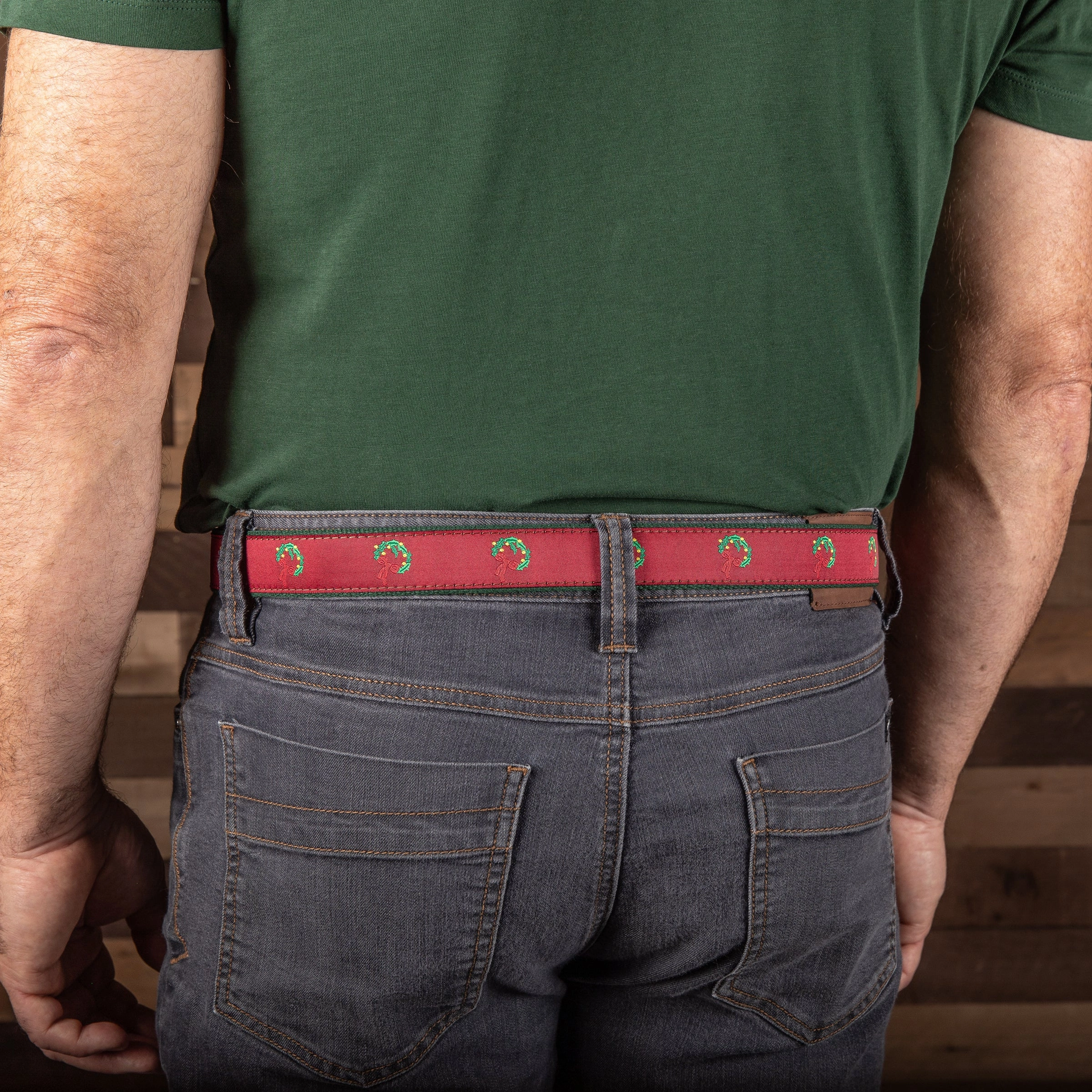 Holiday Wreath Ribbon Club Belt