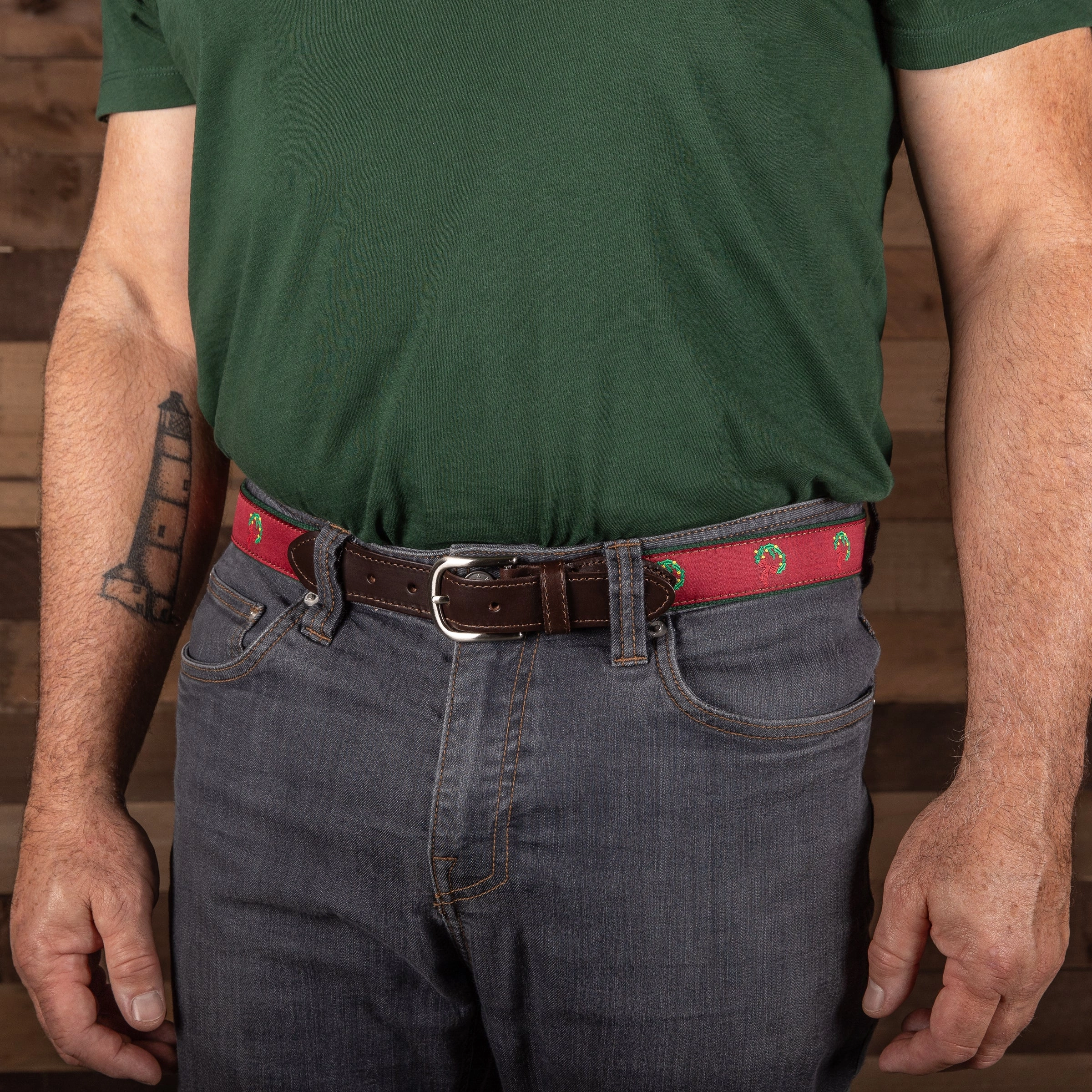 Holiday Wreath Ribbon Club Belt