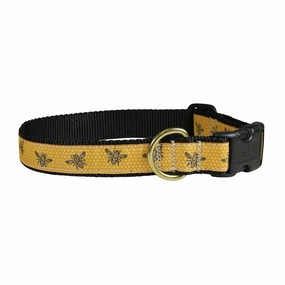 Honey Bees Ribbon Dog Collar