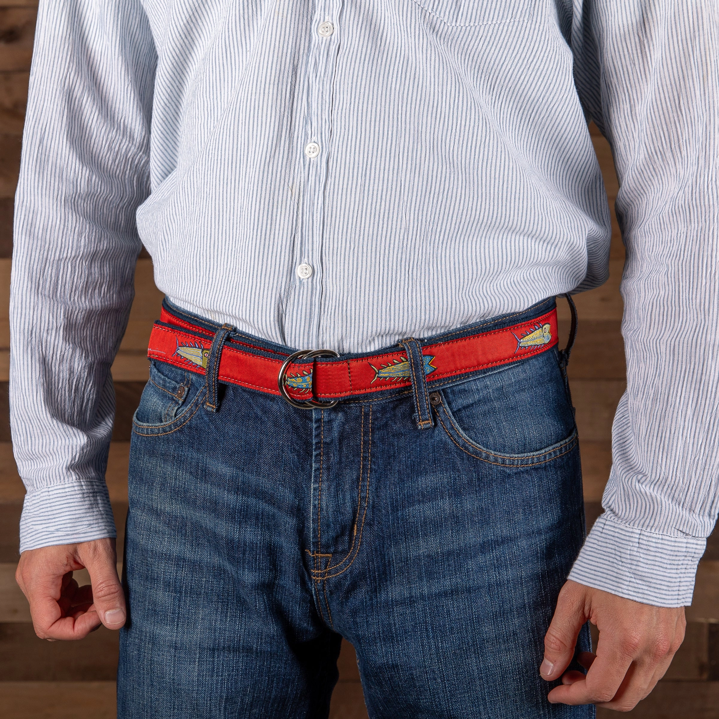 Hopkins Fish Ribbon D-Ring Belt