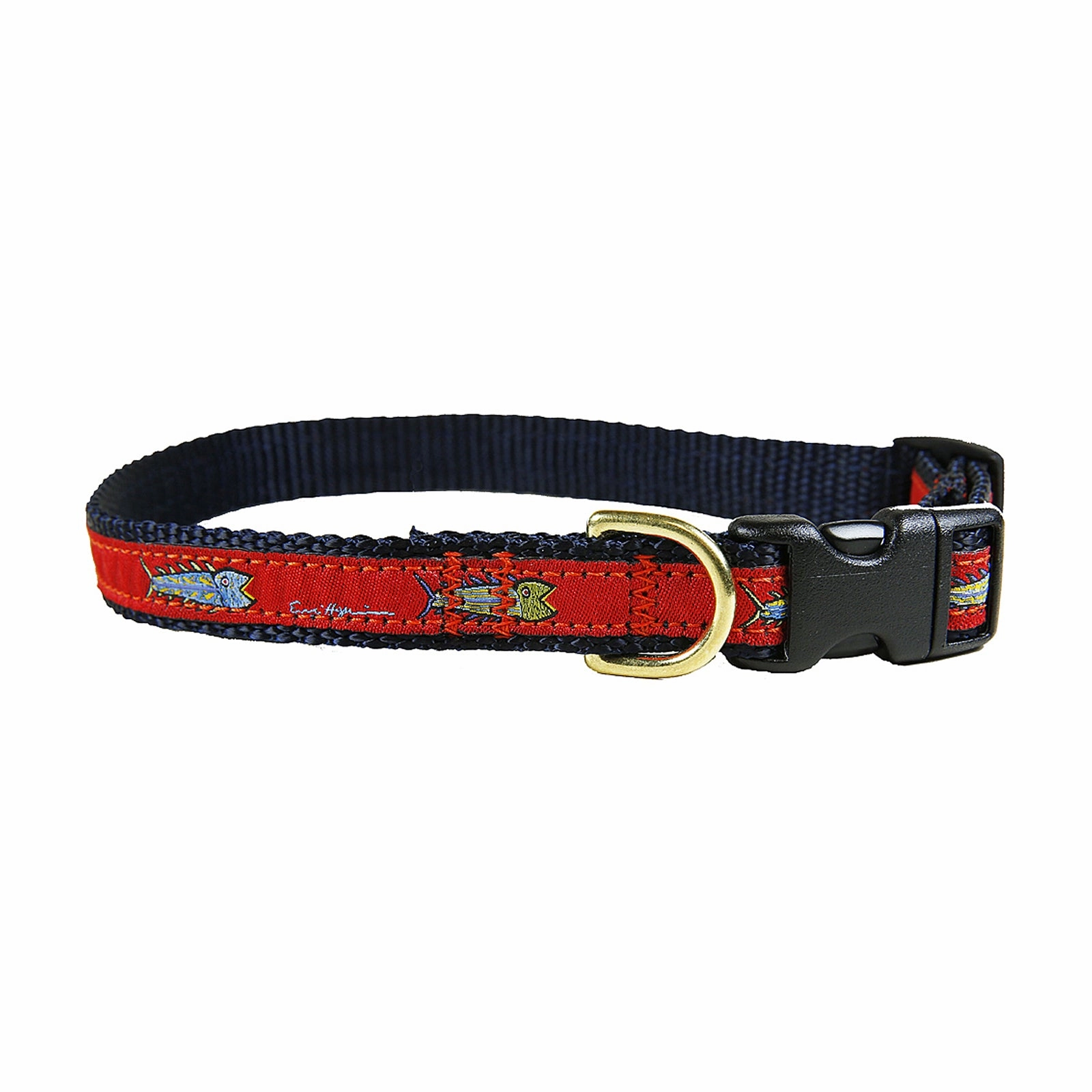 Hopkins Fish Ribbon Dog Collar
