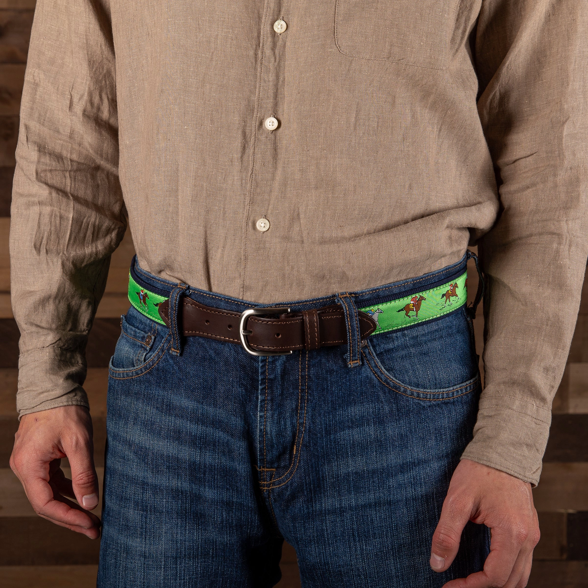 Horse Race Ribbon Club Belt