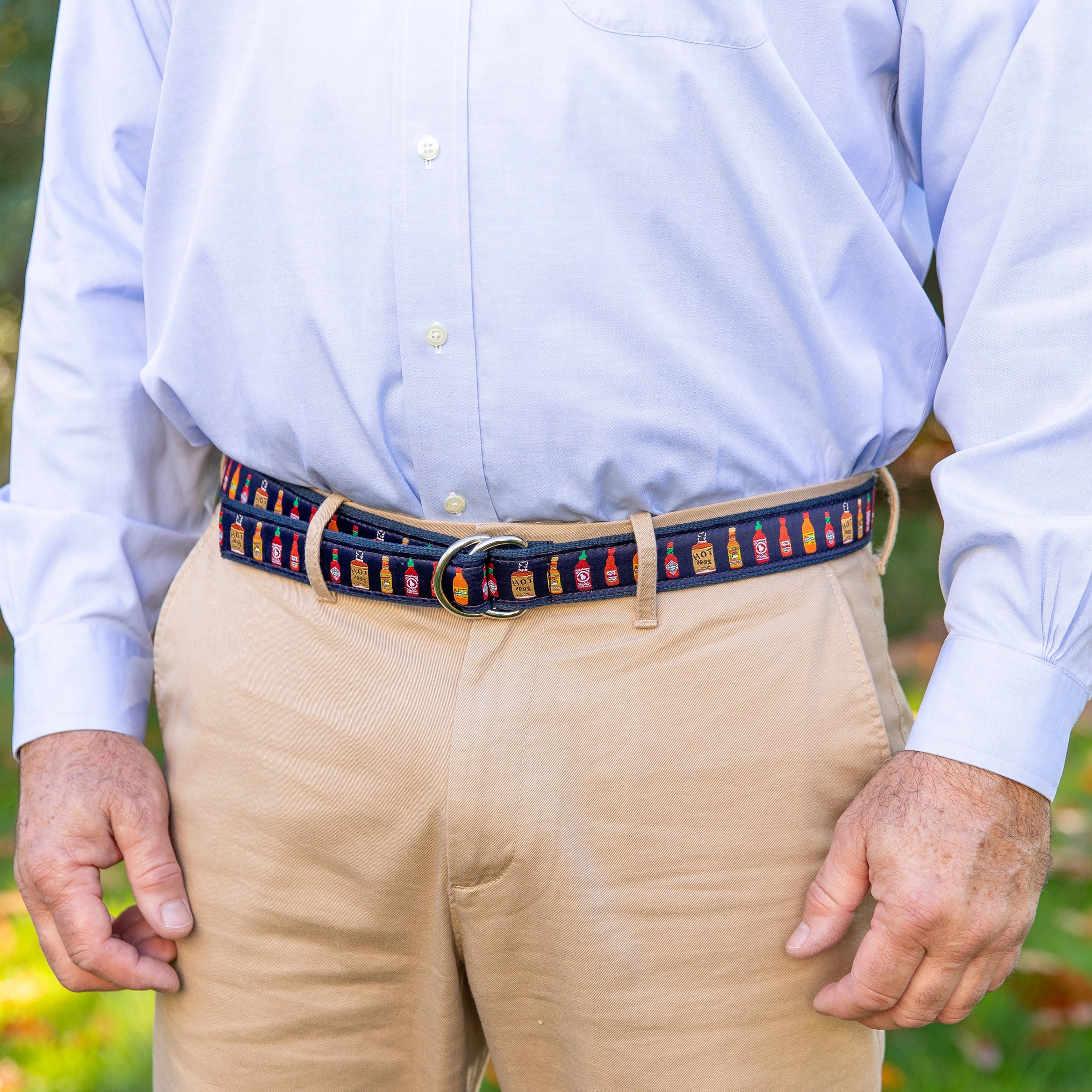 Hot Sauce Ribbon D-Ring Belt